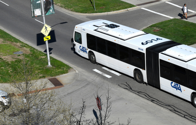 CATA bus on MSU campus