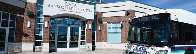 Bus outside of the CTC